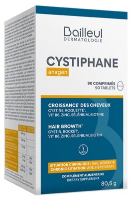 Bailleul Cystiphane Anagen Croissance des Cheveux 90 comprimés