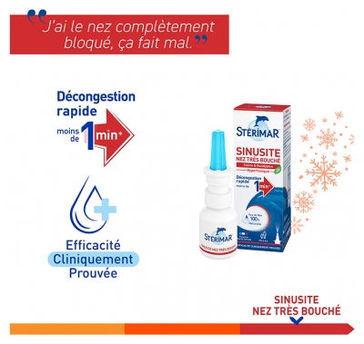 Stérimar Sinusite Nez Très Bouché Spray Valve 20 ml