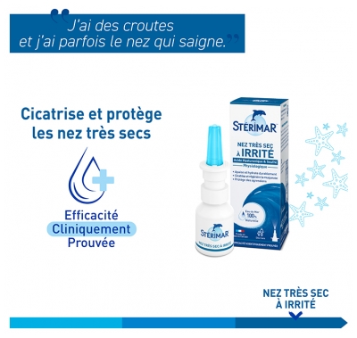 Stérimar Nez Très Sec à Irrité Spray Valve 20 ml