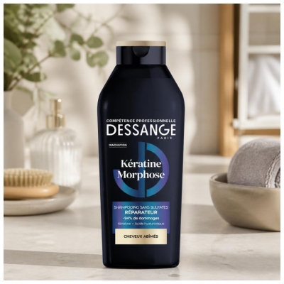 Dessange Keratiini Morphose Korjaava Shampoo Vaurioituneille Hiuksille 280 ml
