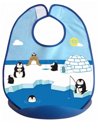 dBb Remond Bavoir Ramasse-Tout 4 Mois + - Modèle : Pingouin