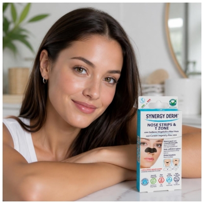 Incarose Synergy Derm Nosies pleistrai Augalinė anglis Nosiai ir T zonai 8 pleistrai