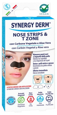 Incarose Synergy Derm Nose Strips Charcoal Nose and T-Zone 8 Patches
