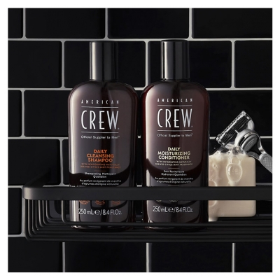 American Crew Veganes Shampoo zur Täglichen Reinigung Für Männer Spendet Tiefgehende Feuchtigkeit Für Alle Haartypen 250ml