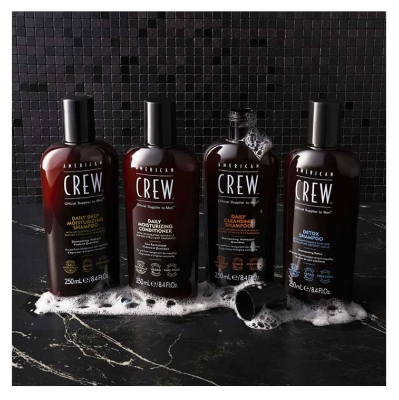American Crew Veganes Shampoo zur Täglichen Reinigung Für Männer Spendet Tiefgehende Feuchtigkeit Für Alle Haartypen 250ml