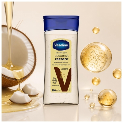 Vaseline Coconut Restore Kūno aliejus su kokosu 200 ml