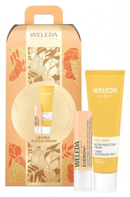 Weleda Cold Cream Visage 30 ml + Everon Soin des Lèvres 4,8 g