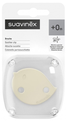 Suavinex Birdies Fopspeenketting 0 Maanden en + - Kleur: Beige