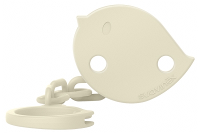 Suavinex Birdies Fopspeenketting 0 Maanden en + - Kleur: Beige