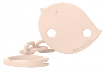 Suavinex Birdies Fopspeenketting 0 Maanden en + - Kleur: Roos