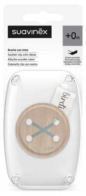 Suavinex Birdies Pacifier Fastener Ribbon 0 Months and Up - Colour: Green