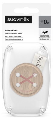 Suavinex Birdies Accesoriu pentru Suzete Fundiță 0 Luni și + - Culoare: Trandafir