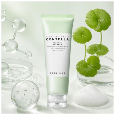 Skin1004 Madagascar Centella Tea Trica BHA Puhdistusvaahto 125 ml