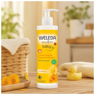 Weleda Baby Waschcreme Körper & Haar Calendula 400 ml