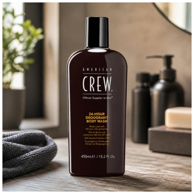 American Crew Gel Douche Homme Fraîcheur 24 Heures 450 ml