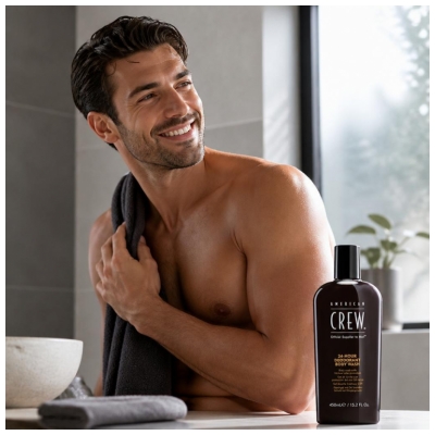 American Crew Gel Douche Homme Fraîcheur 24 Heures 450 ml