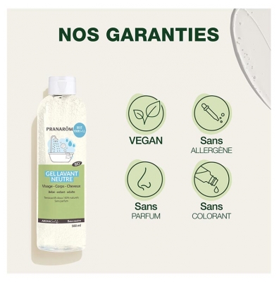Pranarôm Aromaself Gel Lavant Neutre Bio 500 ml