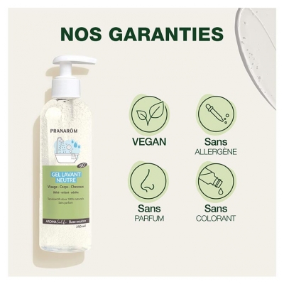 Pranarôm Aromaself Gel Lavant Neutre Bio 250 ml