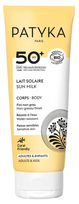 PATYKA Bio Tělové Mléko na Opalování SPF50+ 100 ml
