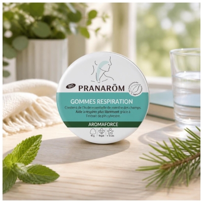 Pastilhas Pranarôm Aromaforce Respiração Bio 45 g