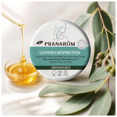 Pranarôm Aromaforce Bio kvėpavimo pastilės 45 g