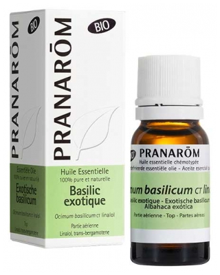 Pranarôm Huile Essentielle Basilic Exotique Bio 10 ml