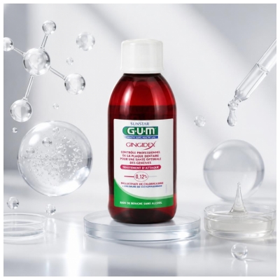 GUM Gingidex Hyökkäyshoito Suuvesi 300 ml