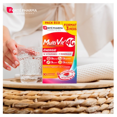 Forté Pharma MultiVit'4G Energy 90 Comprimés Bicouches