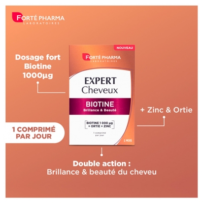 Forté Pharma Expert Cheveux Biotine 30 Comprimés