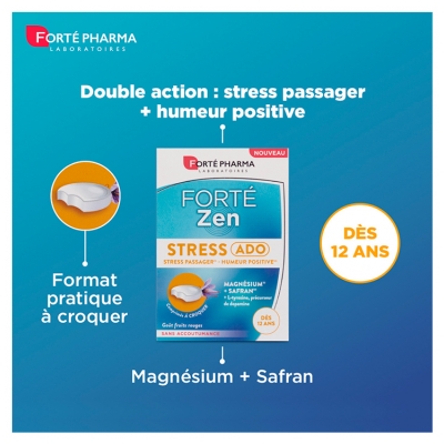 Forté Pharma Forté Zen Stress Ado 20 Comprimés à Croquer