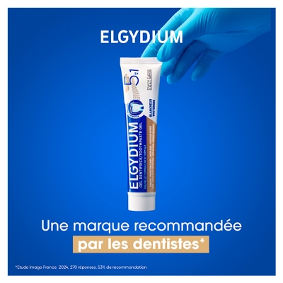 Elgydium Gel Dentifrice Multi-Actions 5en1 Lot de 2 x 75 ml