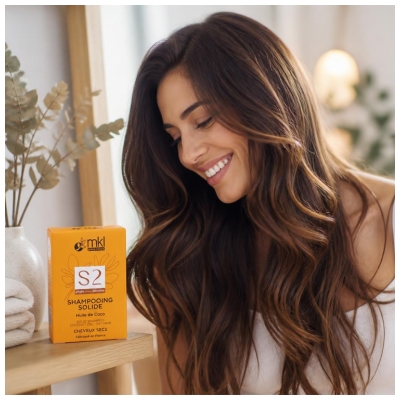 MKL Green Nature Shampoing Solide Huile de Coco Cheveux Secs 65 g