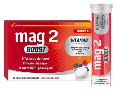 Mag 2 Boost 20 Comprimés Effervescents