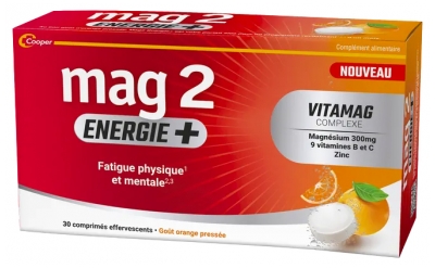 Mag 2 Energy+ 30 Effervescent Tablets