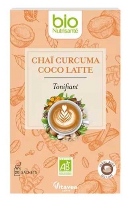 Chaï Cúrcuma Coco Latte BIO 20 Bolsitas
