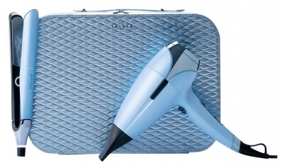 ghd Deluxe komplekts Chronos gludeklis & Helios ghd Iced Luxe fēns