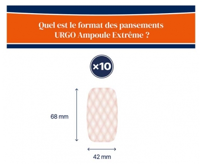 Urgo Ampoules Extrême 10 Pansements Grand Format