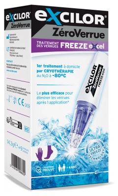 Excilor Zéro Verrue Traitement des Verrues Freeze Excel