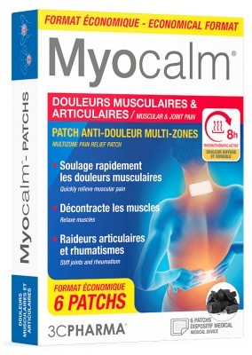 3C Pharma Myocalm Ból Mięśni i Stawów 6 Plastrów