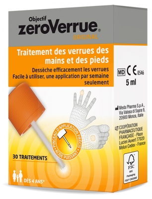 Viatris Objectif ZeroVerrue Traitement des Verrues des Mains et des Pieds 5 ml