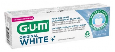GUM Pasta Dentífrica Blanca Original 75 ml