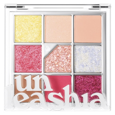Unleashia Glitterpedia Paletka očních stínů 9 odstínů - Tint: Vše z Peach Ade