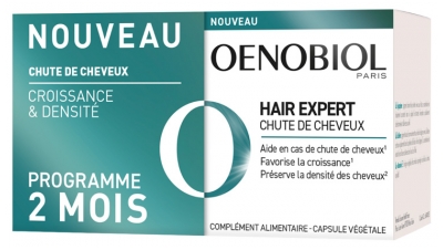 Oenobiol Hair Expert Chute de Cheveux Lot de 2 x 60 Capsules