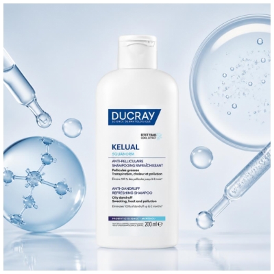 Ducray Kelual Squanorm Forfriskende Anti-Skæl Shampoo 200 ml