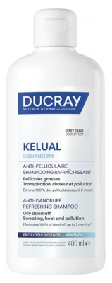 Ducray Kelual Squanorm Shampoing Rafraîchissant Anti-Pelliculaire 400 ml