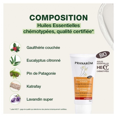 Pranarôm Aromalgic Roller Articulations et Muscles Bio 75 ml
