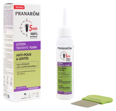 Pranarôm Aromapoux Loción Traitante Flash Anti-Poux & Lentes 100 ml