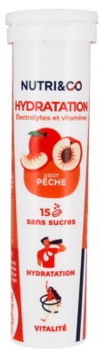 Nutri&Co Hydratation Électrolytes et Vitamines 15 Comprimés Effervescents