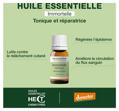 Pranarôm Huile Essentielle Immortelle Hélichryse Italienne (Helichrysum italicum) Bio 2 ml