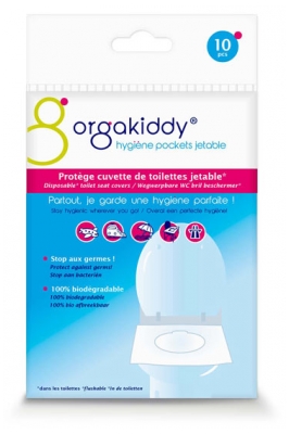 Orgakiddy Protector de Inodoro Desechable 10 Bolsitas Individuales